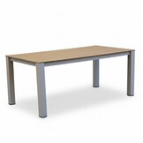 Manhattan dining tuintafel 6 personen | polywood + aluminium | Natural Wood/beige | 240cm