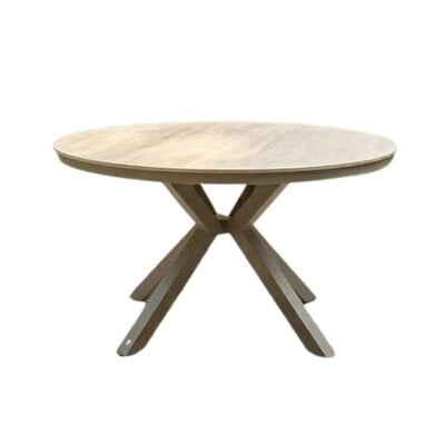 Cuba dining tuintafel 5 personen | sintered stone + aluminium | beige | 144cm rond