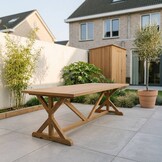 Jakarta dining tuintafel 6 personen | teakhout | Natural Teak | 240cm