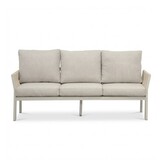 Venezia stoel-bank loungeset 5 personen incl. tafel | aluminium + touw | beige | 4-delig