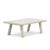 Venezia stoel-bank loungeset 5 personen incl. tafel | aluminium + touw | beige | 4-delig
