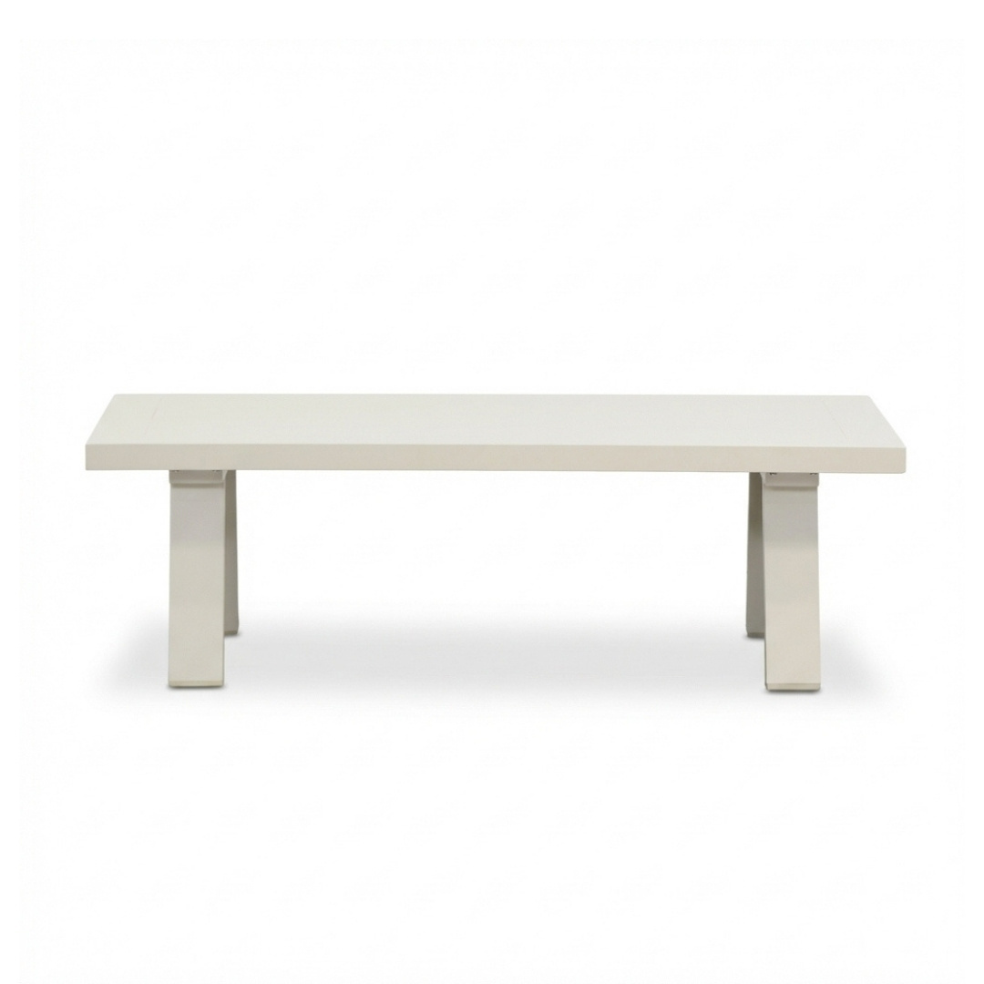 Venezia stoel-bank loungeset 5 personen incl. tafel | aluminium + touw | beige | 4-delig
