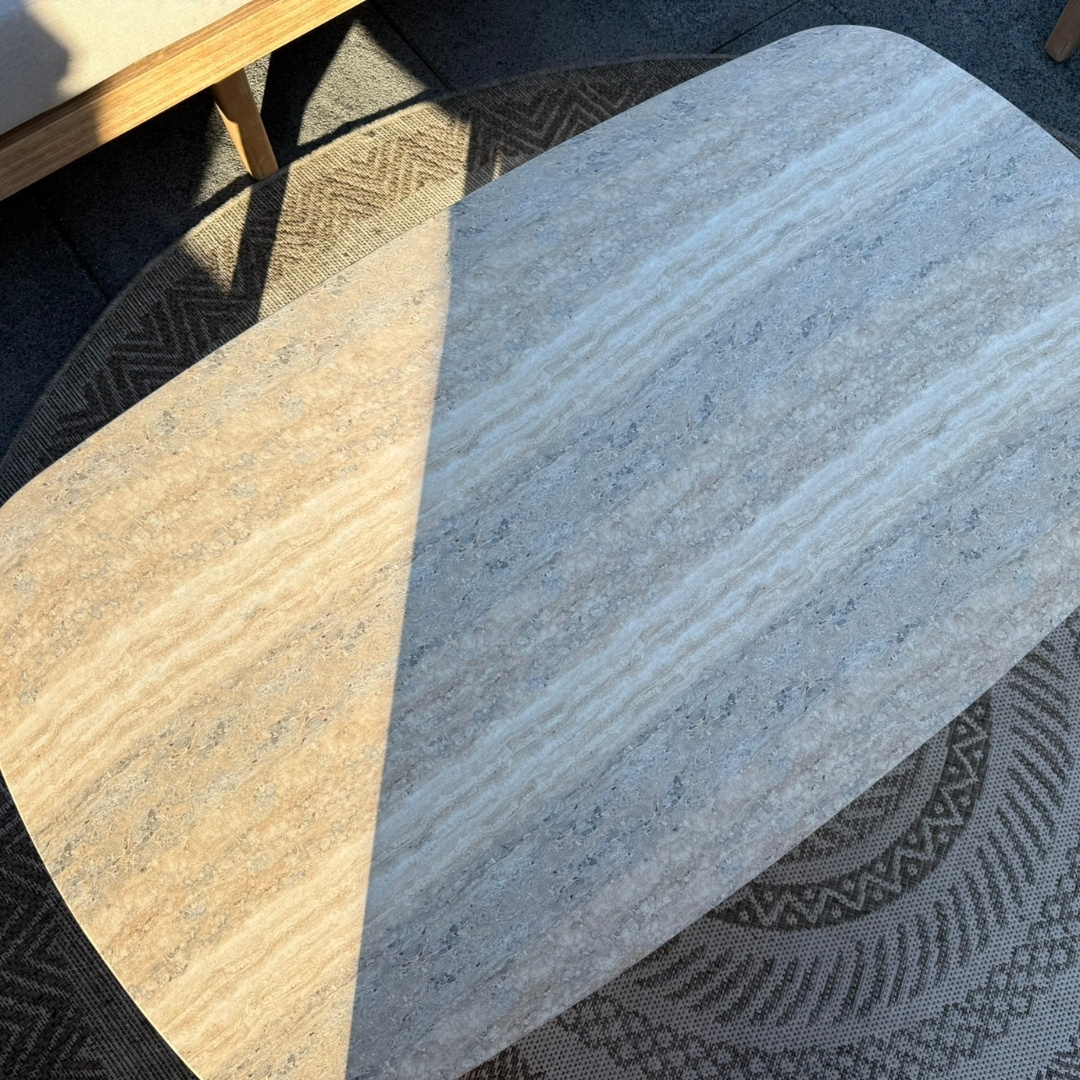 Matera loungetafel | hardhout + polystone | 120x70cm