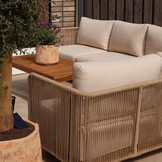 Sienna loungetafel | hardhout | light teak look | 120x60cm