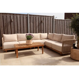 Sienna loungetafel | hardhout | light teak look | 120x60cm