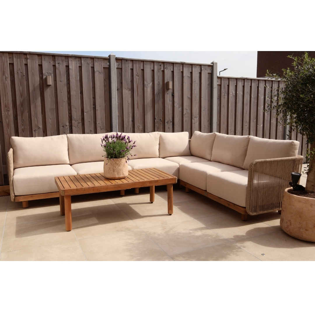 Sienna loungetafel | hardhout | light teak look | 120x60cm