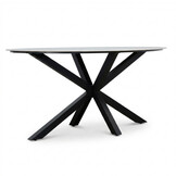 Calma dining bartafel 6 personen | sintered stone + aluminium | Marble Grey | 240cm ovaal