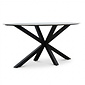 LUX outdoor living Calma dining bartafel 6 personen | sintered stone + aluminium | Marble Grey | 240cm ovaal