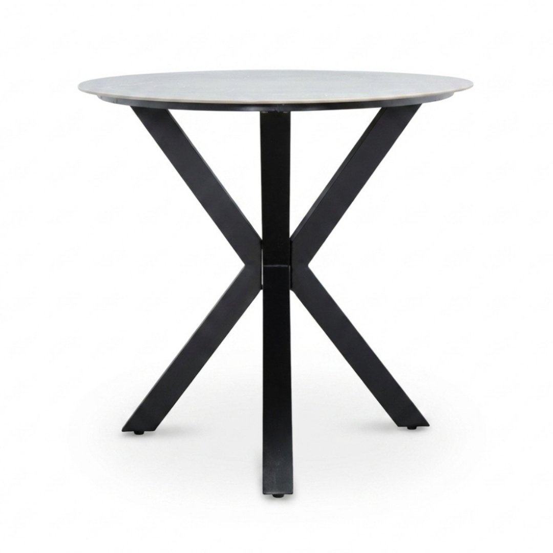 Calma dining bartafel 6 personen | sintered stone + aluminium | Marble Grey | 240cm ovaal