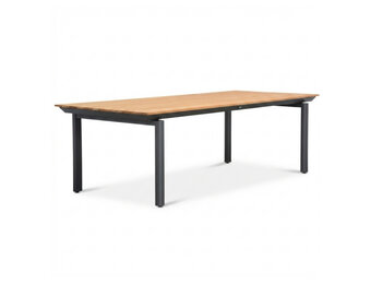 Montana dining tuintafel 6 personen | aluminium + teak | Natural Teak | 240x100cm