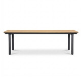 Montana dining tuintafel 6 personen | aluminium + teak | Natural Teak | 240x100cm