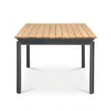 Montana dining tuintafel 6 personen | aluminium + teak | Natural Teak | 240x100cm
