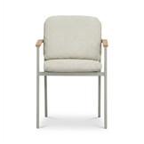 Montana dining tuinstoel | aluminium + teak | beige