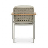 Montana dining tuinstoel | aluminium + teak | beige