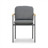 Montana dining tuinstoel | aluminium + teak | antraciet