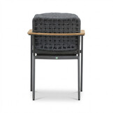 Montana dining tuinstoel | aluminium + teak | antraciet