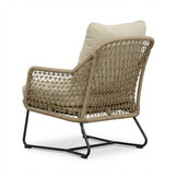 Gianna low dining tuinstoel | touw + aluminium | Sahara Dust