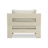 Riviera stoel-bank loungeset 5 personen | aluminium + teak | beige | 4-delig