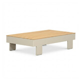 Riviera stoel-bank loungeset 5 personen | aluminium + teak | beige | 4-delig