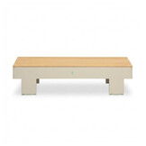 Riviera stoel-bank loungeset 5 personen | aluminium + teak | beige | 4-delig