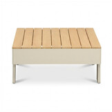 Riviera stoel-bank loungeset 5 personen | aluminium + teak | beige | 4-delig
