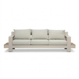 Riviera stoel-bank loungeset 5 personen | aluminium + teak | beige | 4-delig