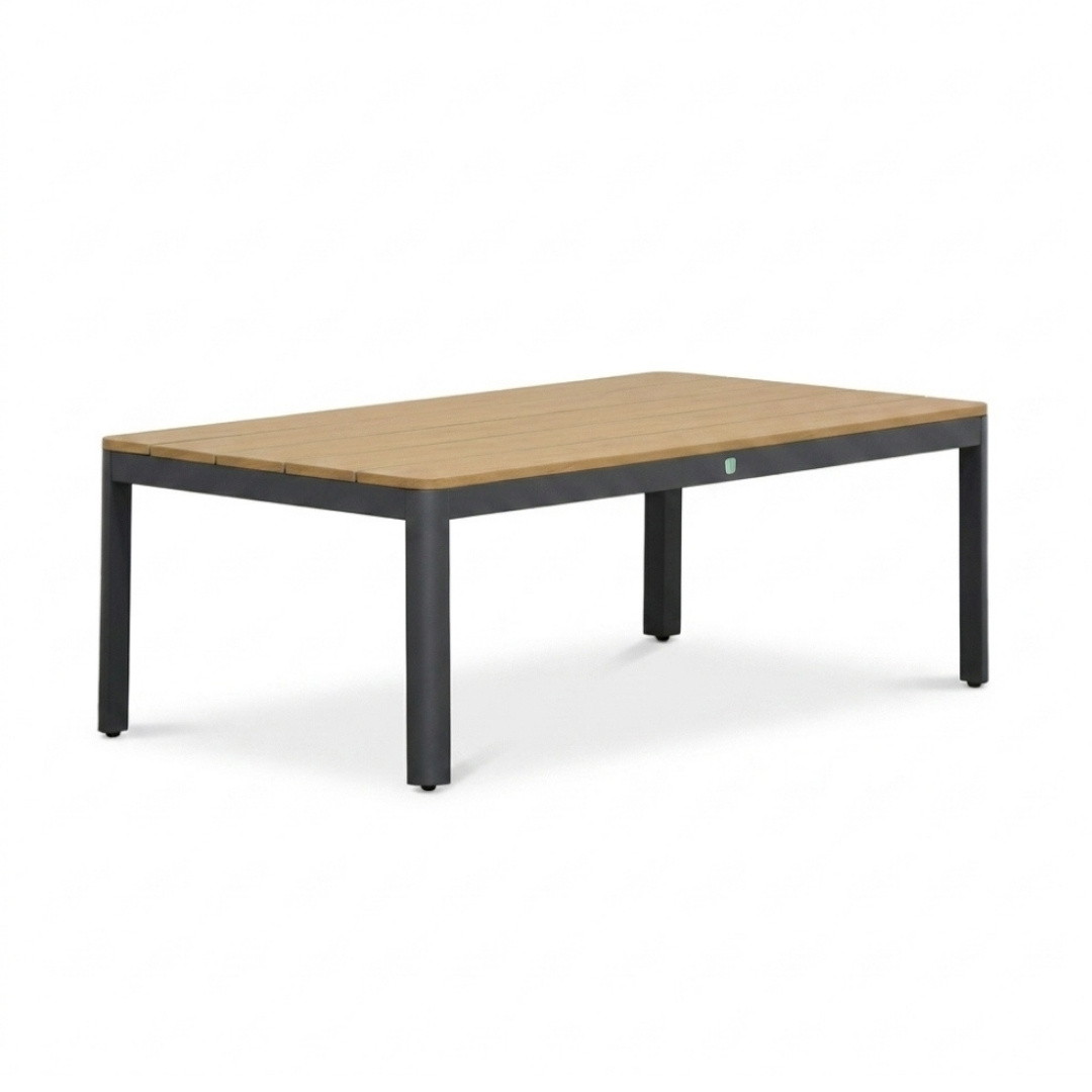 Tokyo stoel-bank loungeset 5 personen incl. tafel  | aluminium + polywood | antraciet | 4-delig