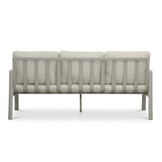 Tokyo stoel-bank loungeset 5 personen | aluminium + polywood | beige | 3-delig