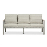 Tokyo stoel-bank loungeset 5 personen incl. tafel | aluminium + polywood | beige | 4-delig
