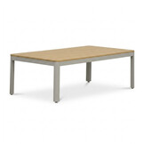 Tokyo stoel-bank loungeset 5 personen incl. tafel | aluminium + polywood | beige | 4-delig