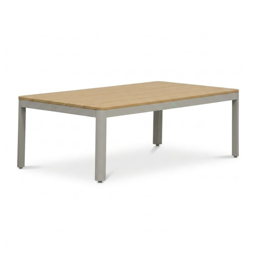 Tokyo stoel-bank loungeset 5 personen incl. tafel | aluminium + polywood | beige | 4-delig