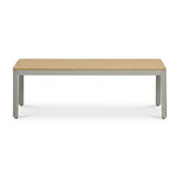 Tokyo stoel-bank loungeset 5 personen incl. tafel | aluminium + polywood | beige | 4-delig
