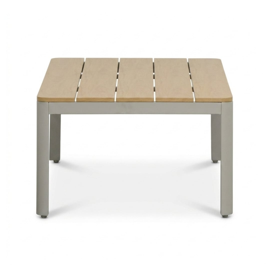 Tokyo stoel-bank loungeset 5 personen incl. tafel | aluminium + polywood | beige | 4-delig