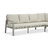 Tokyo hoek loungeset 6 personen | aluminium + polywood | beige | 3-delig - 264x204cm