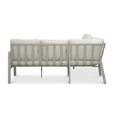 Tokyo hoek loungeset 6 personen | aluminium + polywood | beige | 3-delig - 264x204cm