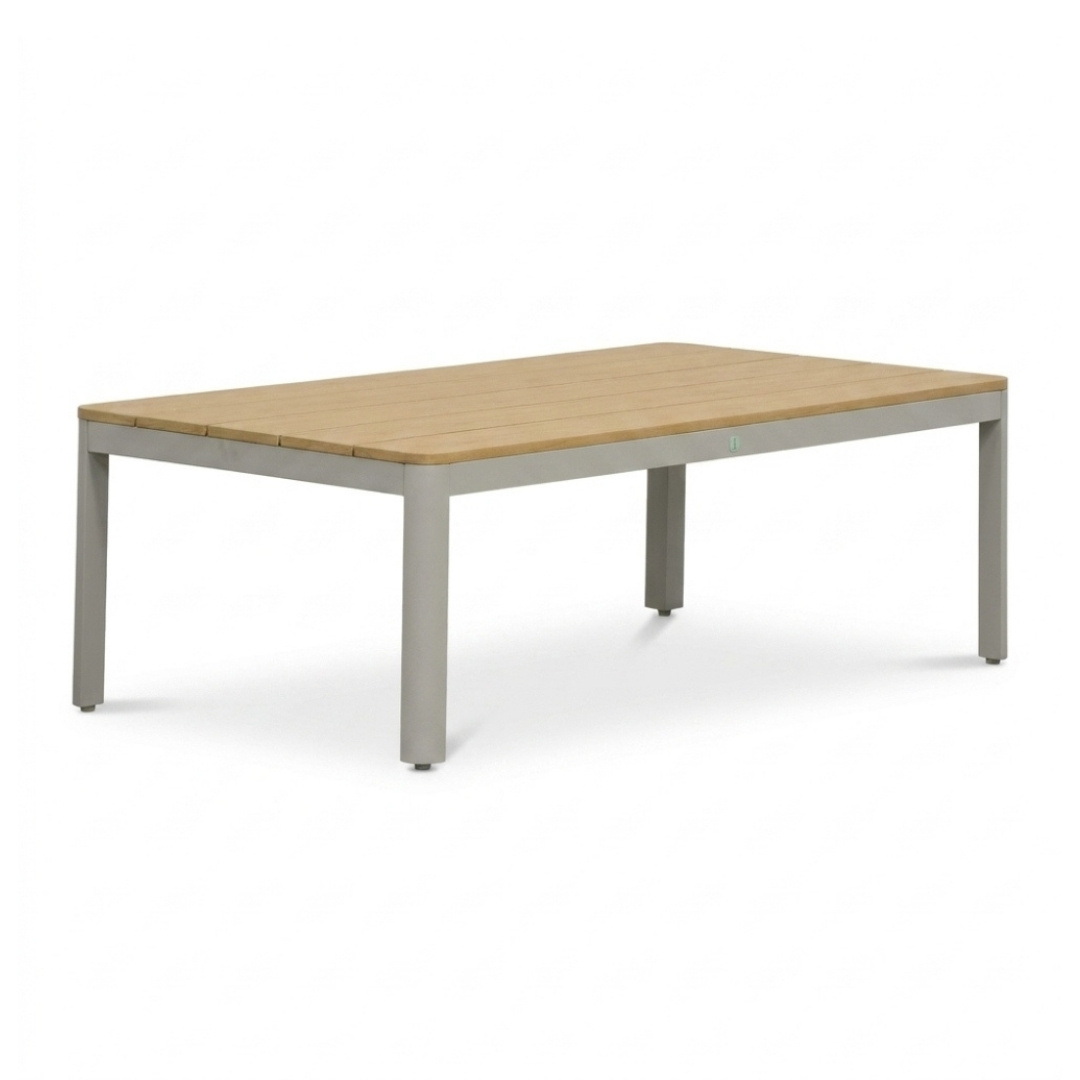 Tokyo hoek loungeset 6 personen incl. tafel | aluminium + polywood | beige | 4-delig - 264x204cm