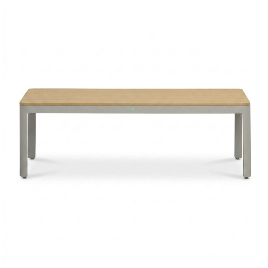 Tokyo hoek loungeset 6 personen incl. tafel | aluminium + polywood | beige | 4-delig - 264x204cm