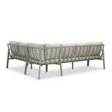Tokyo hoek loungeset 6 personen incl. tafel | aluminium + polywood | beige | 4-delig - 264x204cm