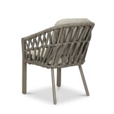 Marina dining tuinstoel | touw + aluminium | beige