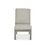 Florida premium dining loungeset 6 personen | aluminium + teak | beige | 5-delig - 266x206cm