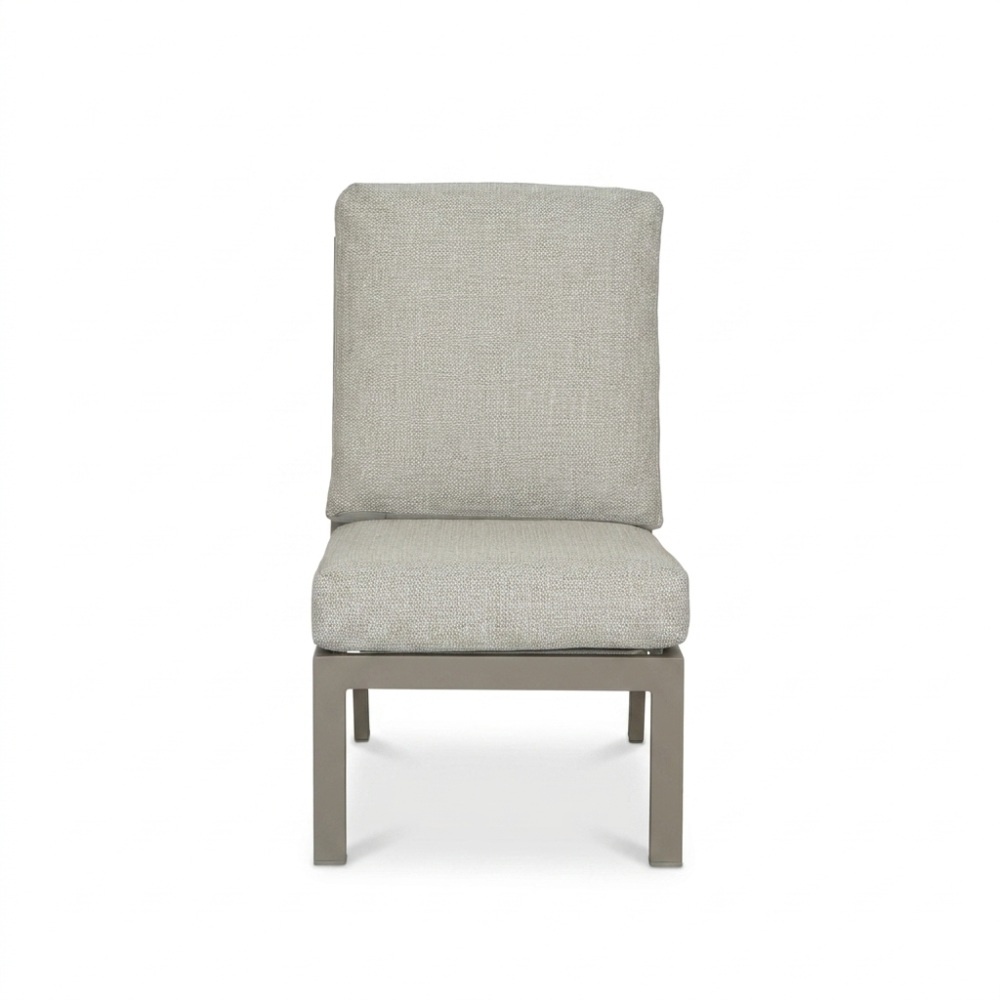 Florida premium dining loungeset 6 personen | aluminium + teak | beige | 5-delig - 266x206cm