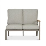 Florida premium dining loungeset 6 personen | aluminium + teak | beige | 5-delig - 266x206cm
