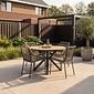 LUX outdoor living Cervo/Seville zand dining tuinset | 4 personen | polywood+ touw | 120cm