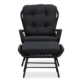 Dex lounge balkonset 4-delig | touw + aluminium | Lava Grey