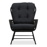 Dex lounge balkonset 4-delig | touw + aluminium | Lava Grey