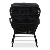 Dex lounge balkonset 4-delig | touw + aluminium | Lava Grey