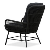 Dex lounge balkonset 4-delig | touw + aluminium | Lava Grey