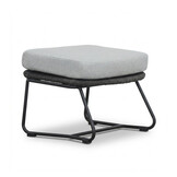 Gianna voetenbank | touw + aluminium | Stone Grey