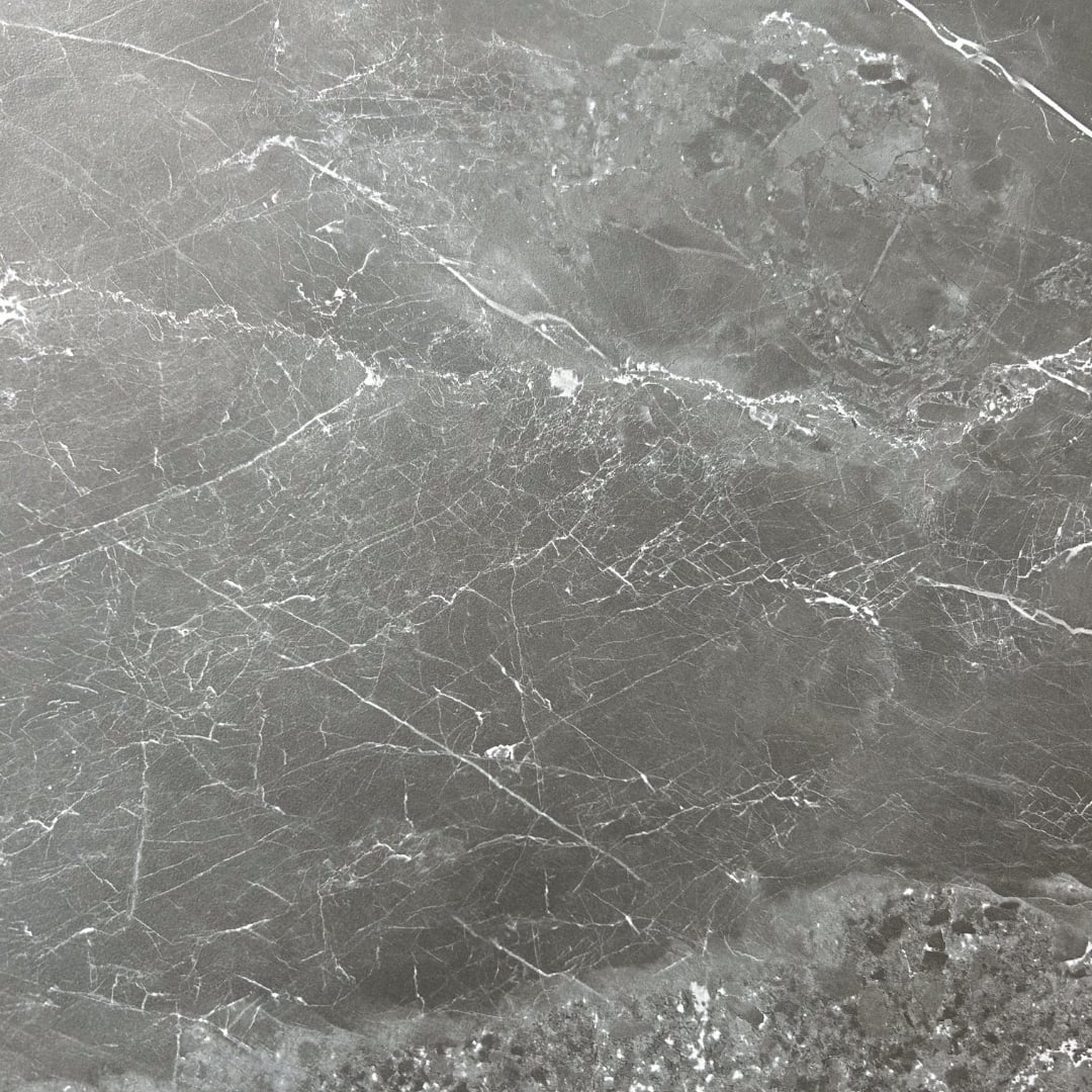 Calma low dining tuintafel 6 personen | sintered stone + aluminium | Marble Grey | 240cm ovaal