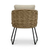 Flora dining tuinstoel | touw + aluminium | Sahara Dust